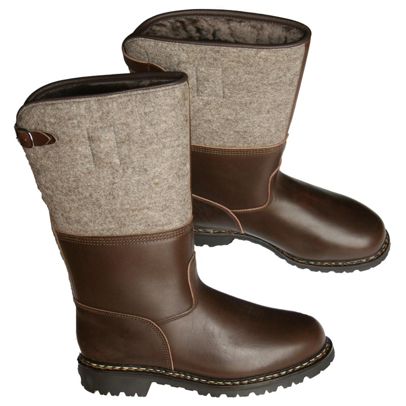 trabert-filzschaftstiefel-bergalp-paar Filzschaftstiefel Polaralp mit weichem Lammfell