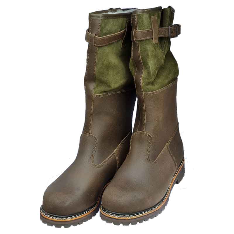 Praktiker-oliv Hubertus Lammfellstiefel